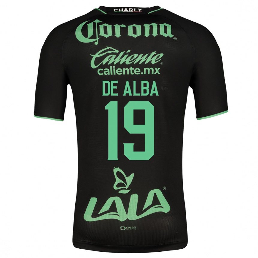 Hombre Fútbol Camiseta Luisa De Alba #19 Negro 2ª Equipación 2023/24