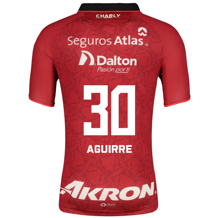 Hombre Fútbol Camiseta Eduardo Aguirre #30 Rojo 2ª Equipación 2023/24