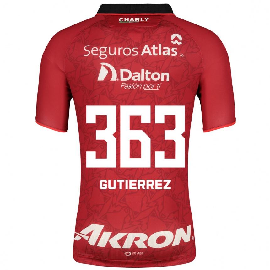Hombre Fútbol Camiseta Orlando Gutiérrez #363 Rojo 2ª Equipación 2023/24
