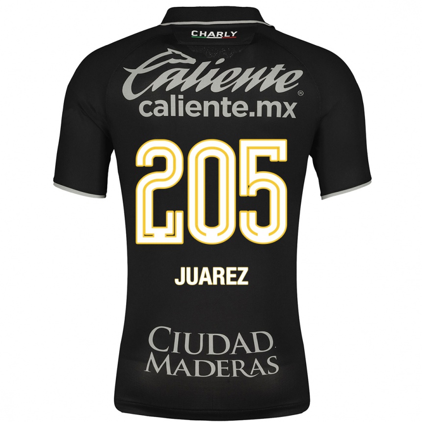 Hombre Fútbol Camiseta Moisés Juárez #205 Negro 2ª Equipación 2023/24