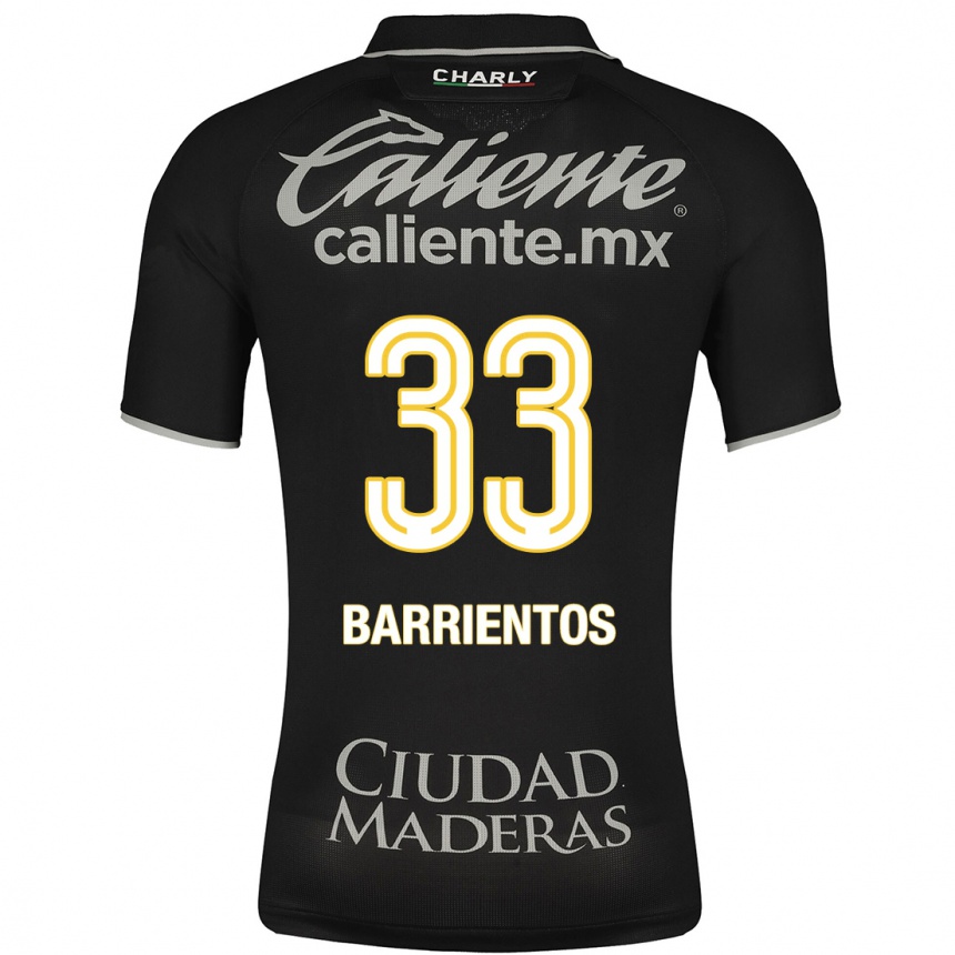 Hombre Fútbol Camiseta Yashira Barrientos #33 Negro 2ª Equipación 2023/24