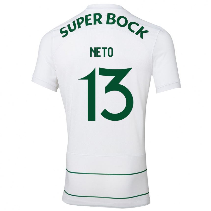 Hombre Fútbol Camiseta Luís Neto #13 Blanco 2ª Equipación 2023/24