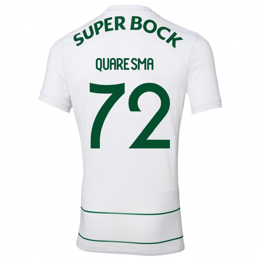 Hombre Fútbol Camiseta Eduardo Quaresma #72 Blanco 2ª Equipación 2023/24