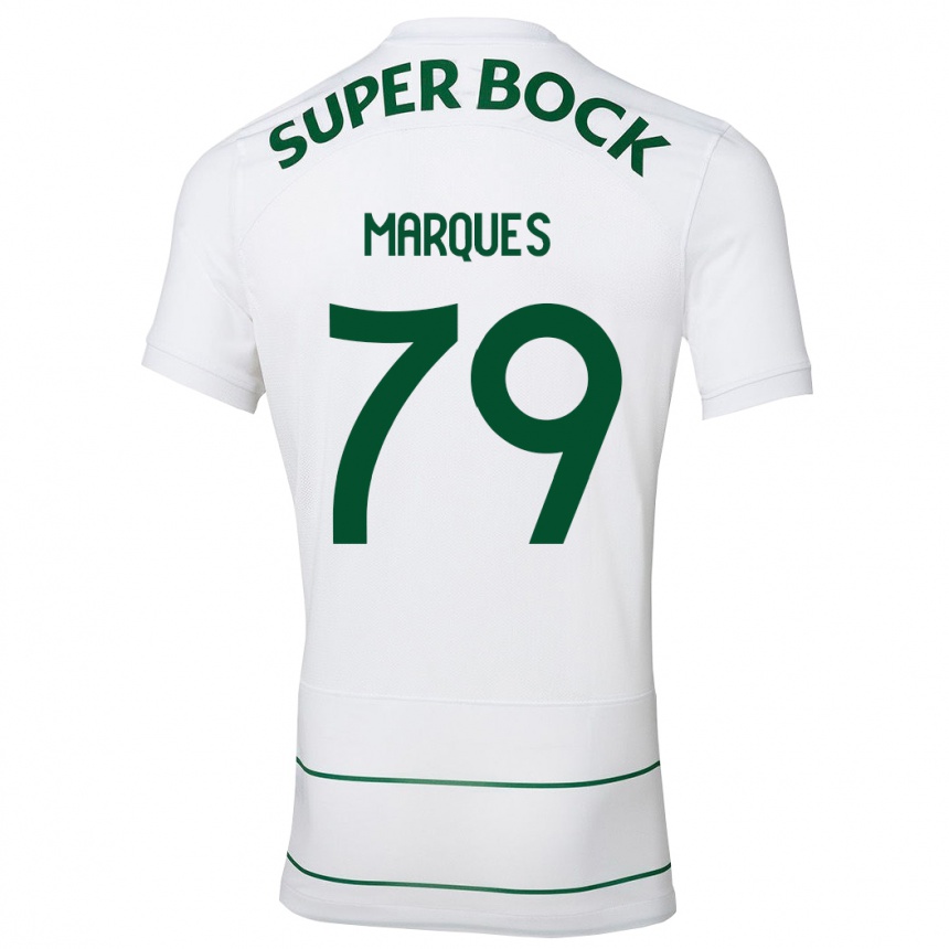 Hombre Fútbol Camiseta Rodrigo Marquês #79 Blanco 2ª Equipación 2023/24
