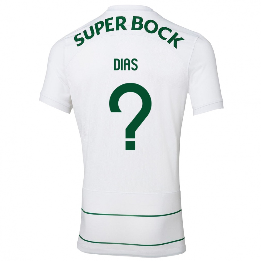 Hombre Fútbol Camiseta Rodrigo Dias #0 Blanco 2ª Equipación 2023/24