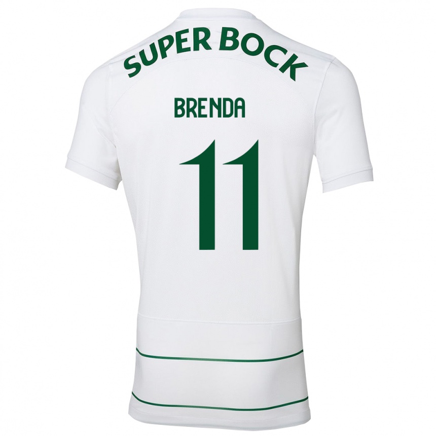 Hombre Fútbol Camiseta Brenda Pérez Soler #11 Blanco 2ª Equipación 2023/24