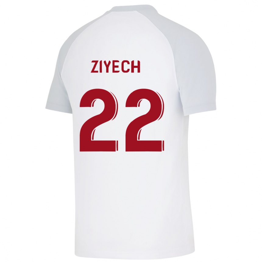 Hombre Fútbol Camiseta Hakim Ziyech #22 Blanco 2ª Equipación 2023/24