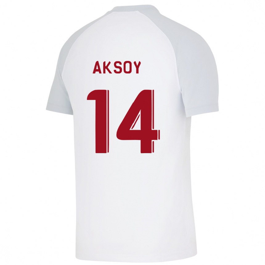 Hombre Fútbol Camiseta Berkan Aksoy #14 Blanco 2ª Equipación 2023/24