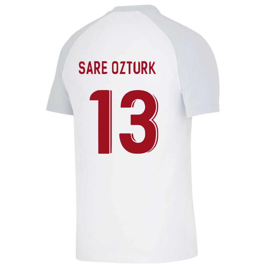 Hombre Fútbol Camiseta Fatma Sare Öztürk #13 Blanco 2ª Equipación 2023/24