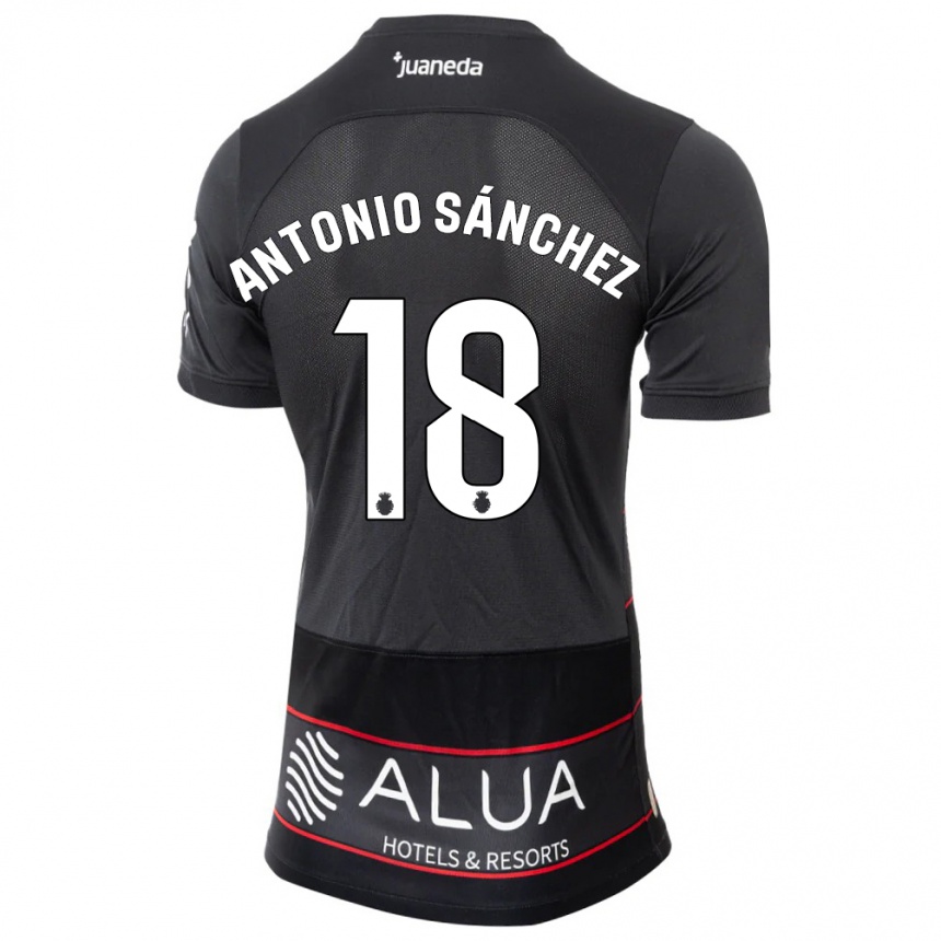 Hombre Fútbol Camiseta Antonio Sánchez #18 Negro 2ª Equipación 2023/24