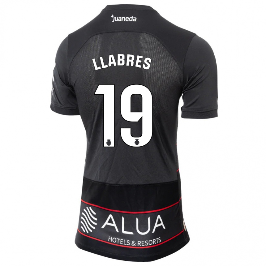 Hombre Fútbol Camiseta Javi Llabrés #19 Negro 2ª Equipación 2023/24