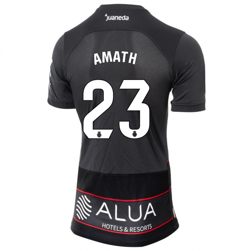 Hombre Fútbol Camiseta Amath Ndiaye #23 Negro 2ª Equipación 2023/24