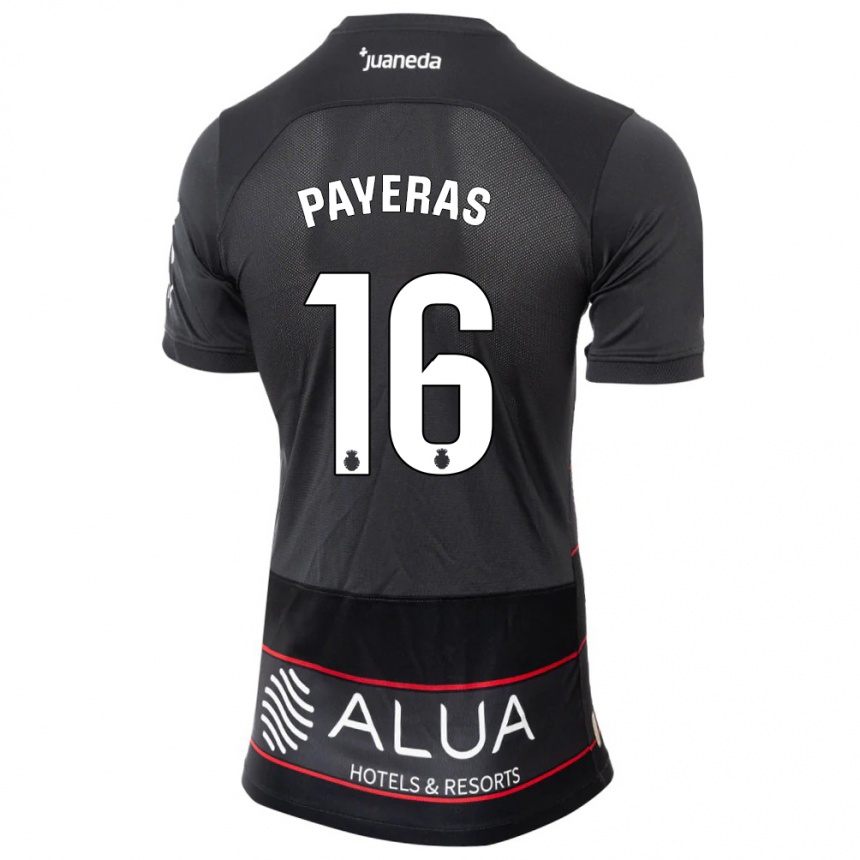 Hombre Fútbol Camiseta Martí Payeras #16 Negro 2ª Equipación 2023/24