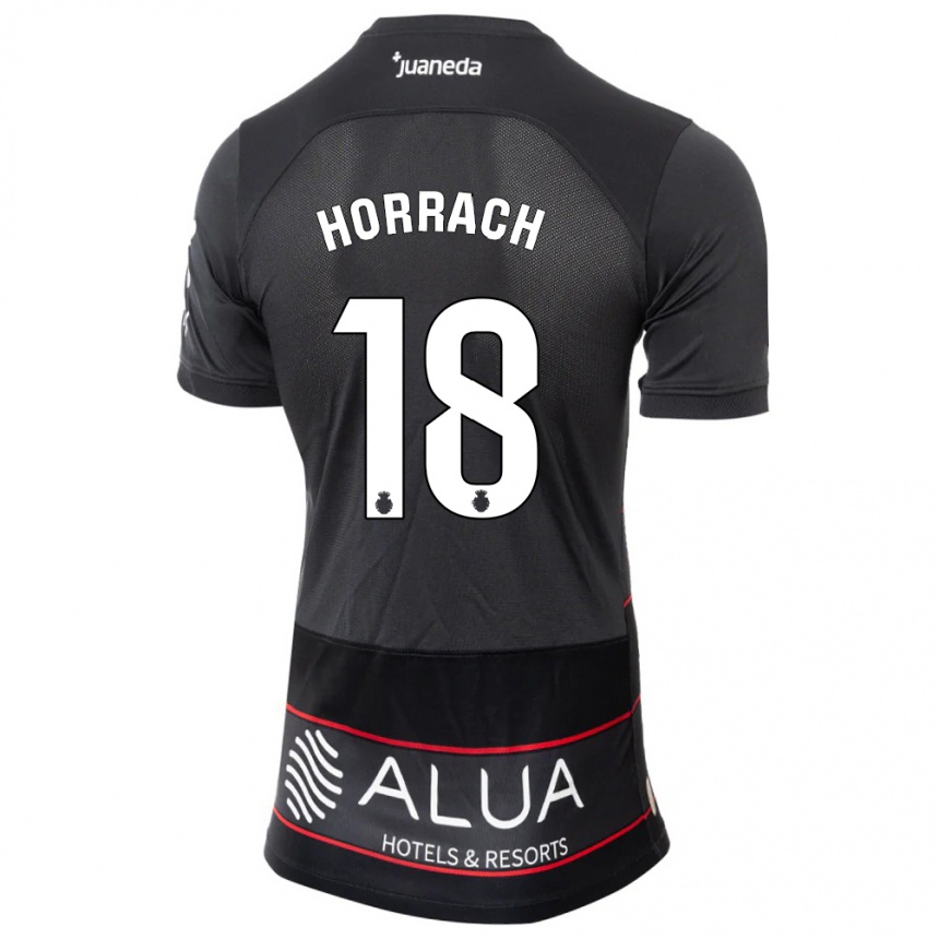 Hombre Fútbol Camiseta Barto Horrach #18 Negro 2ª Equipación 2023/24