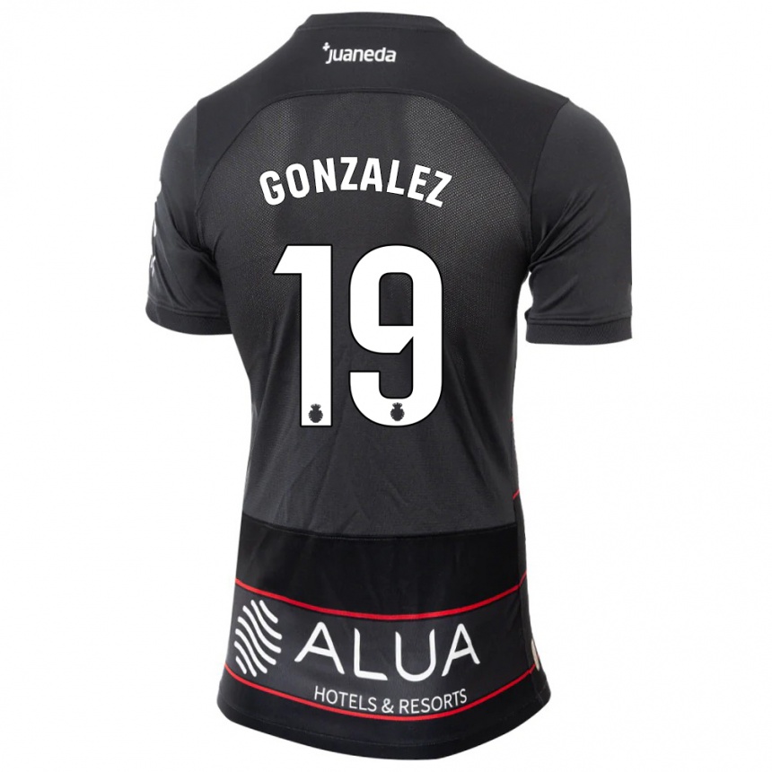 Hombre Fútbol Camiseta Adrià González #19 Negro 2ª Equipación 2023/24