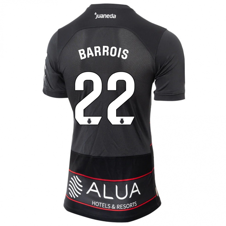 Hombre Fútbol Camiseta Eliott Barrois #22 Negro 2ª Equipación 2023/24