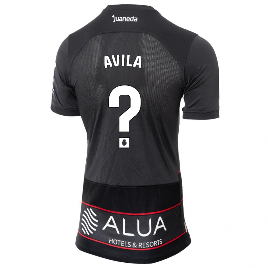 Hombre Fútbol Camiseta Santiago Avila #0 Negro 2ª Equipación 2023/24