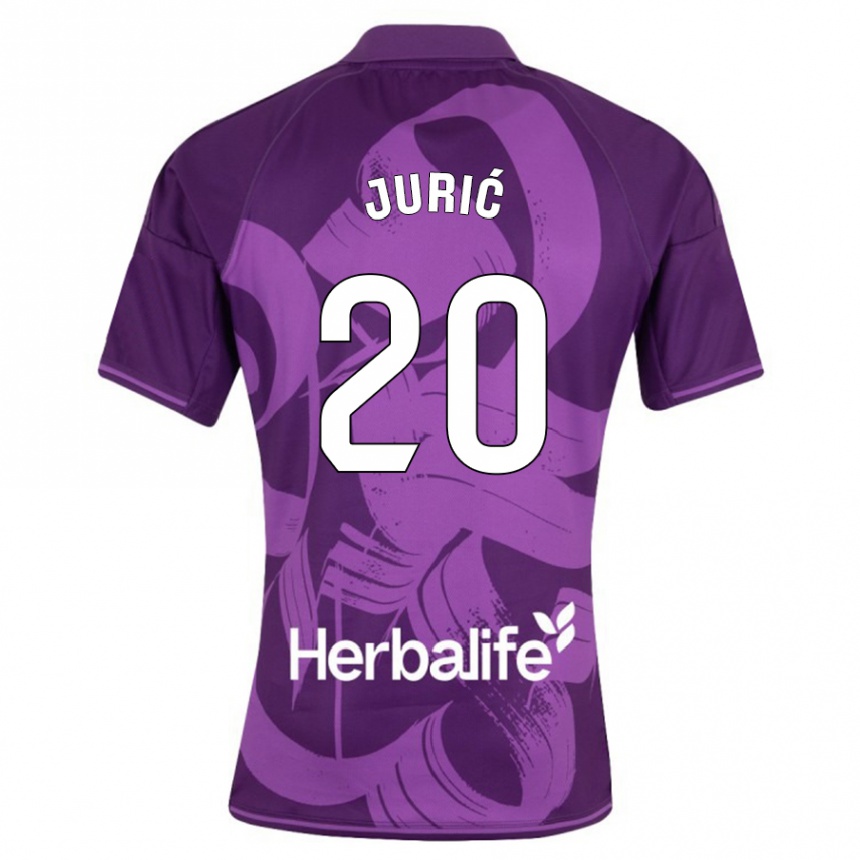 Hombre Fútbol Camiseta Stanko Juric #20 Violeta 2ª Equipación 2023/24