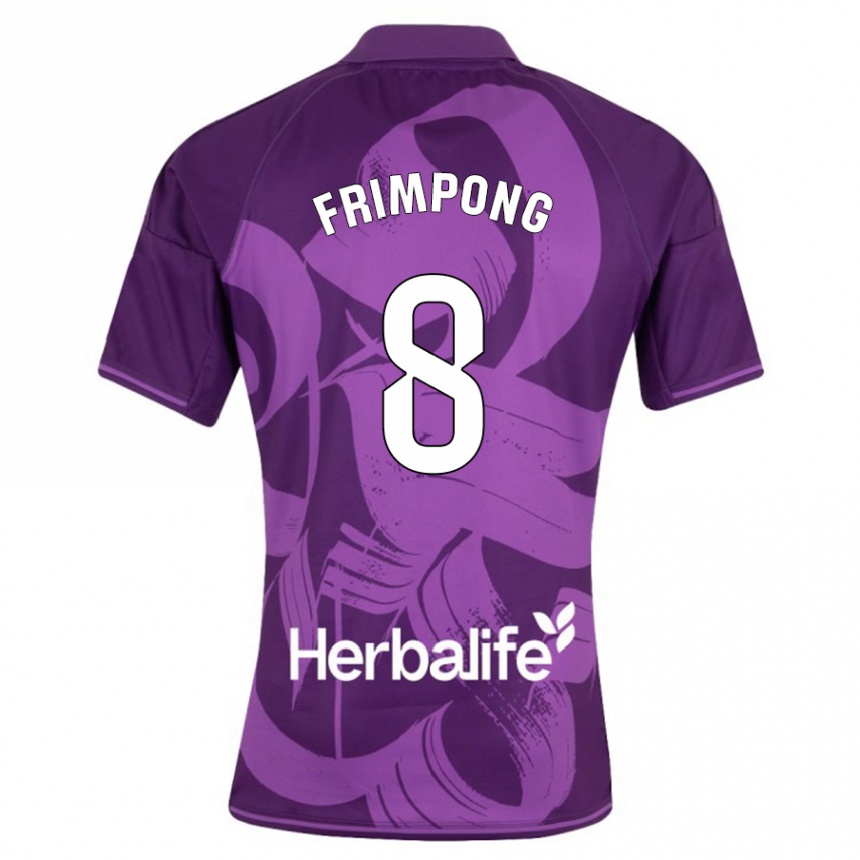 Hombre Fútbol Camiseta Eugene Frimpong #8 Violeta 2ª Equipación 2023/24
