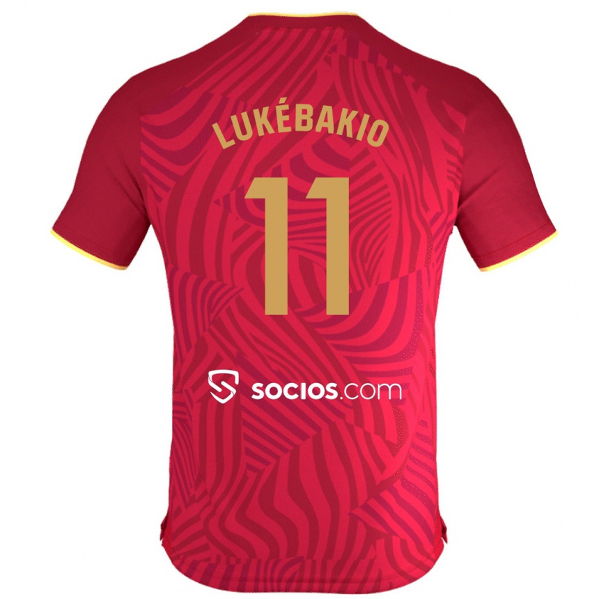 Hombre Fútbol Camiseta Dodi Lukébakio #11 Rojo 2ª Equipación 2023/24