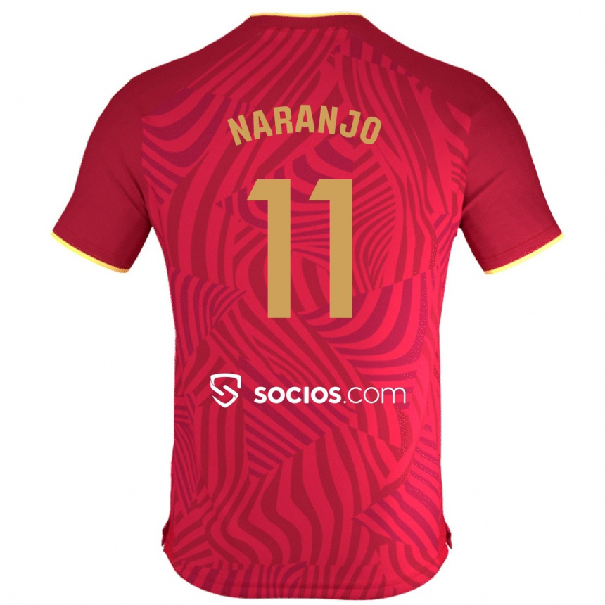 Hombre Fútbol Camiseta Mario Naranjo #11 Rojo 2ª Equipación 2023/24