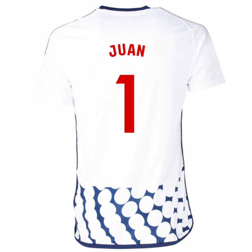 Hombre Fútbol Camiseta Ramón Juan #1 Blanco 2ª Equipación 2023/24