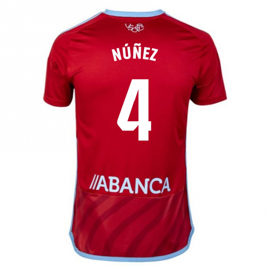 Hombre Fútbol Camiseta Unai Núñez #4 Rojo 2ª Equipación 2023/24