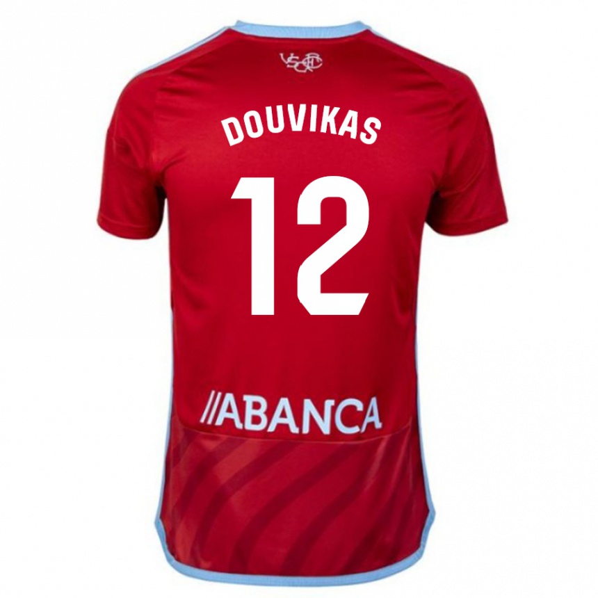 Hombre Fútbol Camiseta Anastasios Douvikas #12 Rojo 2ª Equipación 2023/24