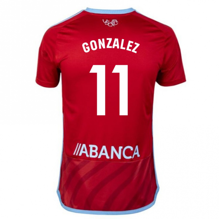 Hombre Fútbol Camiseta Alfon González #11 Rojo 2ª Equipación 2023/24