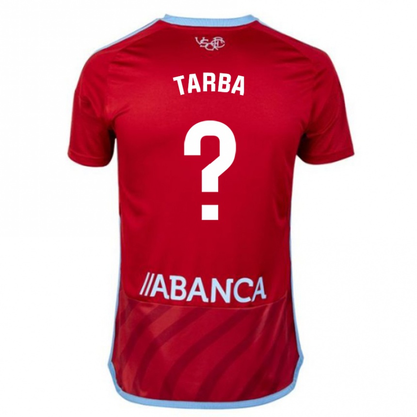 Hombre Fútbol Camiseta Ianis Tarba #0 Rojo 2ª Equipación 2023/24