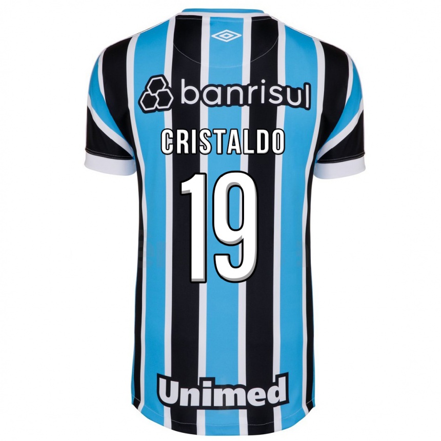 Mujer Fútbol Camiseta Franco Cristaldo #19 Azul 1ª Equipación 2023/24