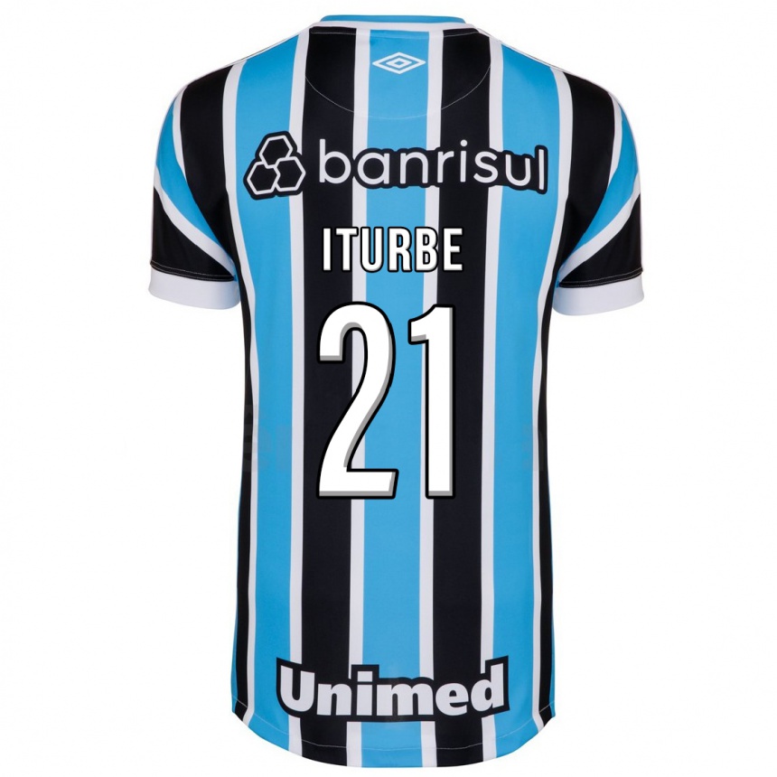 Mujer Fútbol Camiseta Juan Iturbe #21 Azul 1ª Equipación 2023/24