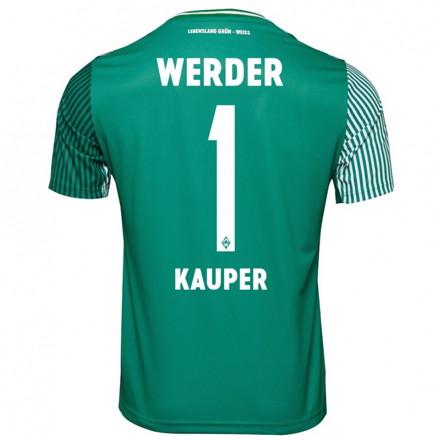 Mujer Fútbol Camiseta Ben Käuper #1 Verde 1ª Equipación 2023/24