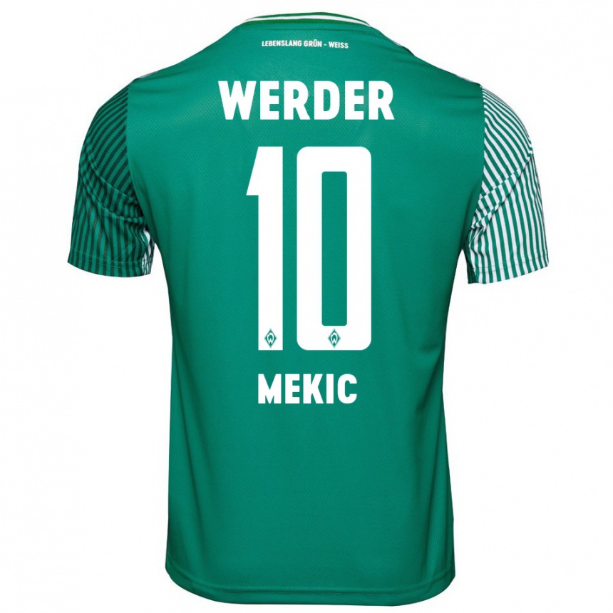 Mujer Fútbol Camiseta Elmin Mekic #10 Verde 1ª Equipación 2023/24