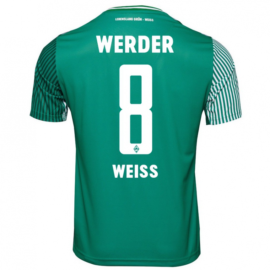 Mujer Fútbol Camiseta Michelle Weiss #8 Verde 1ª Equipación 2023/24