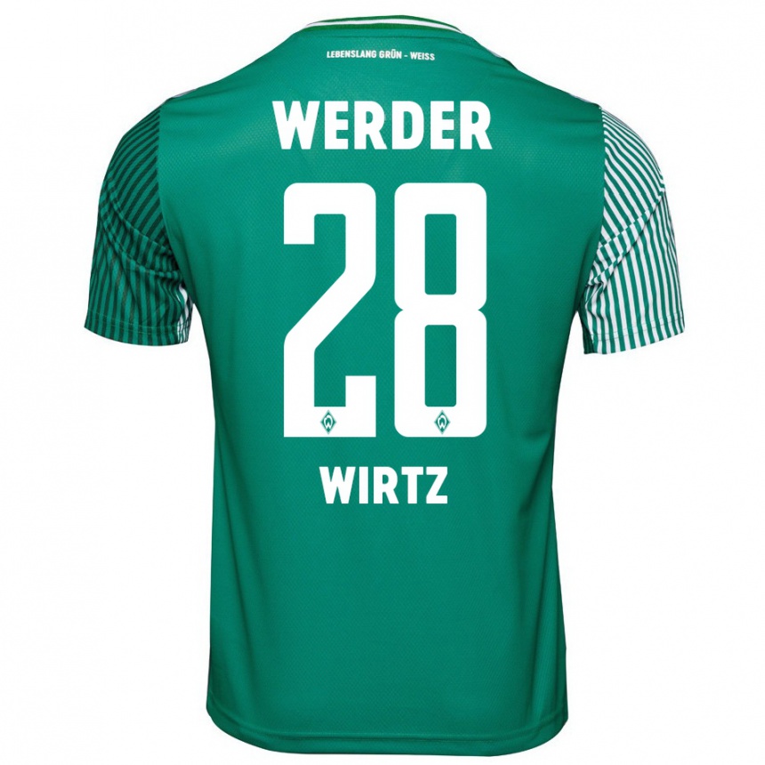 Mujer Fútbol Camiseta Juliane Wirtz #28 Verde 1ª Equipación 2023/24