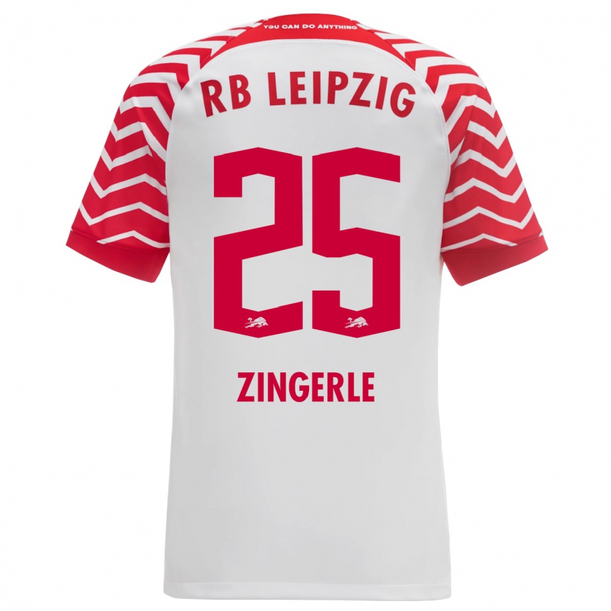 Mujer Fútbol Camiseta Leopold Zingerle #25 Blanco 1ª Equipación 2023/24