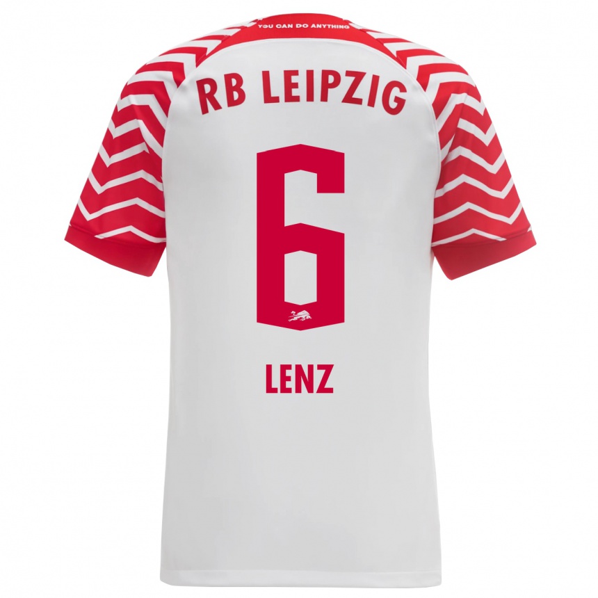 Mujer Fútbol Camiseta Elias Lenz #6 Blanco 1ª Equipación 2023/24