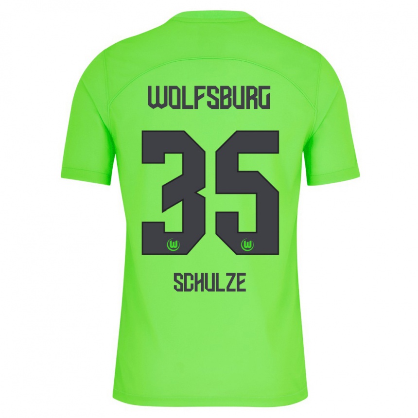 Mujer Fútbol Camiseta Philipp Schulze #35 Verde 1ª Equipación 2023/24