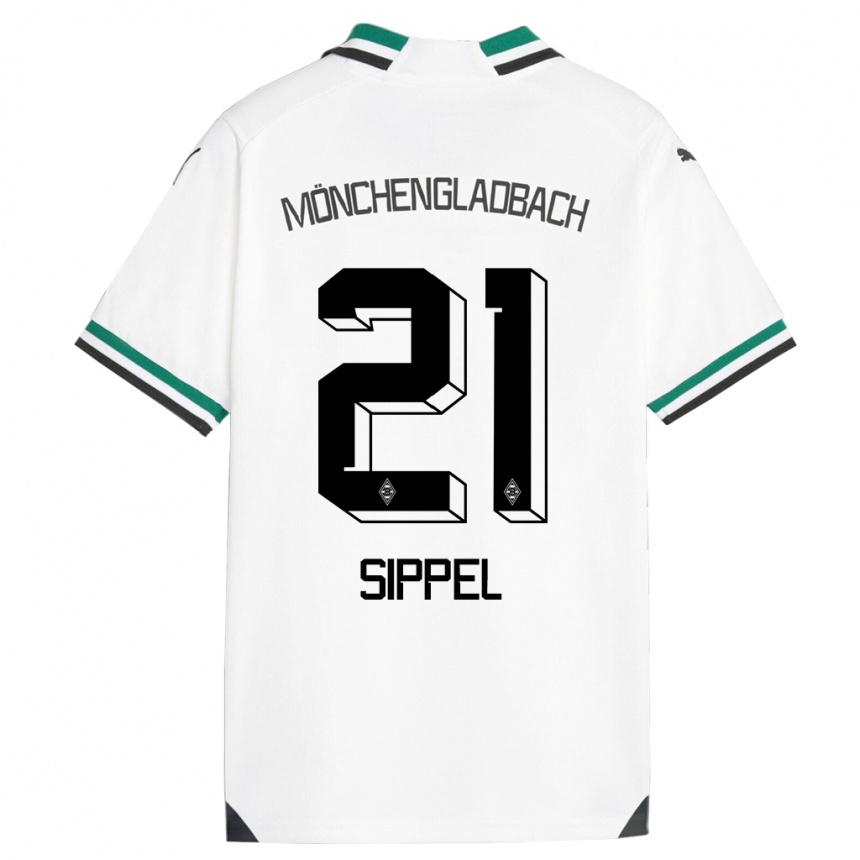 Mujer Fútbol Camiseta Tobias Sippel #21 Blanco Verde 1ª Equipación 2023/24