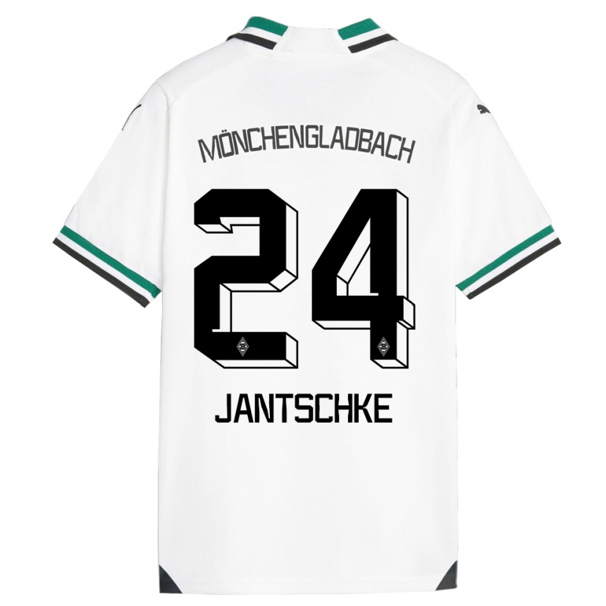 Mujer Fútbol Camiseta Tony Jantschke #24 Blanco Verde 1ª Equipación 2023/24