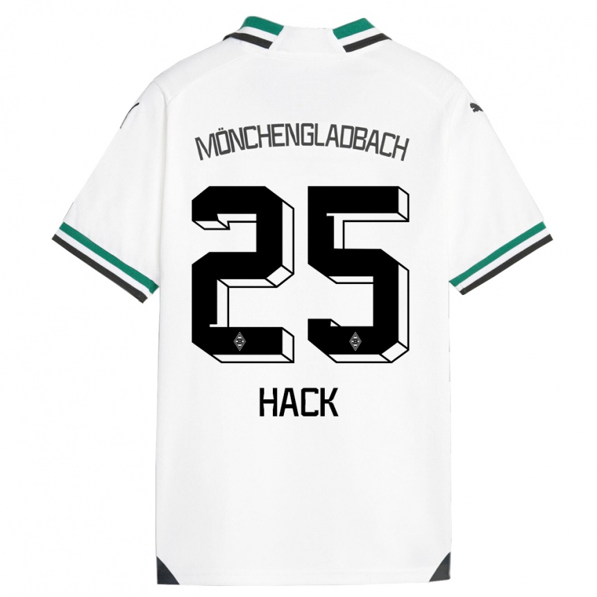 Mujer Fútbol Camiseta Robin Hack #25 Blanco Verde 1ª Equipación 2023/24