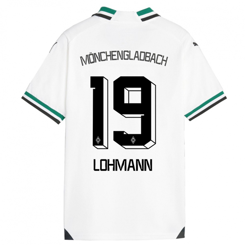 Mujer Fútbol Camiseta Mona Lohmann #19 Blanco Verde 1ª Equipación 2023/24