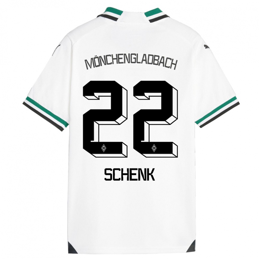 Mujer Fútbol Camiseta Isabel Schenk #22 Blanco Verde 1ª Equipación 2023/24