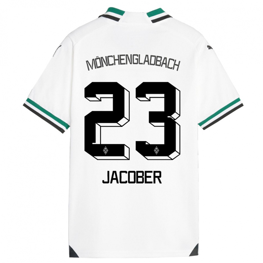 Mujer Fútbol Camiseta Magdalena Jacober #23 Blanco Verde 1ª Equipación 2023/24