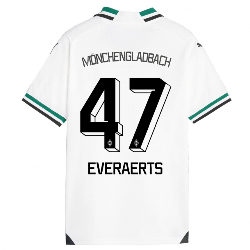 Mujer Fútbol Camiseta Kim Everaerts #47 Blanco Verde 1ª Equipación 2023/24