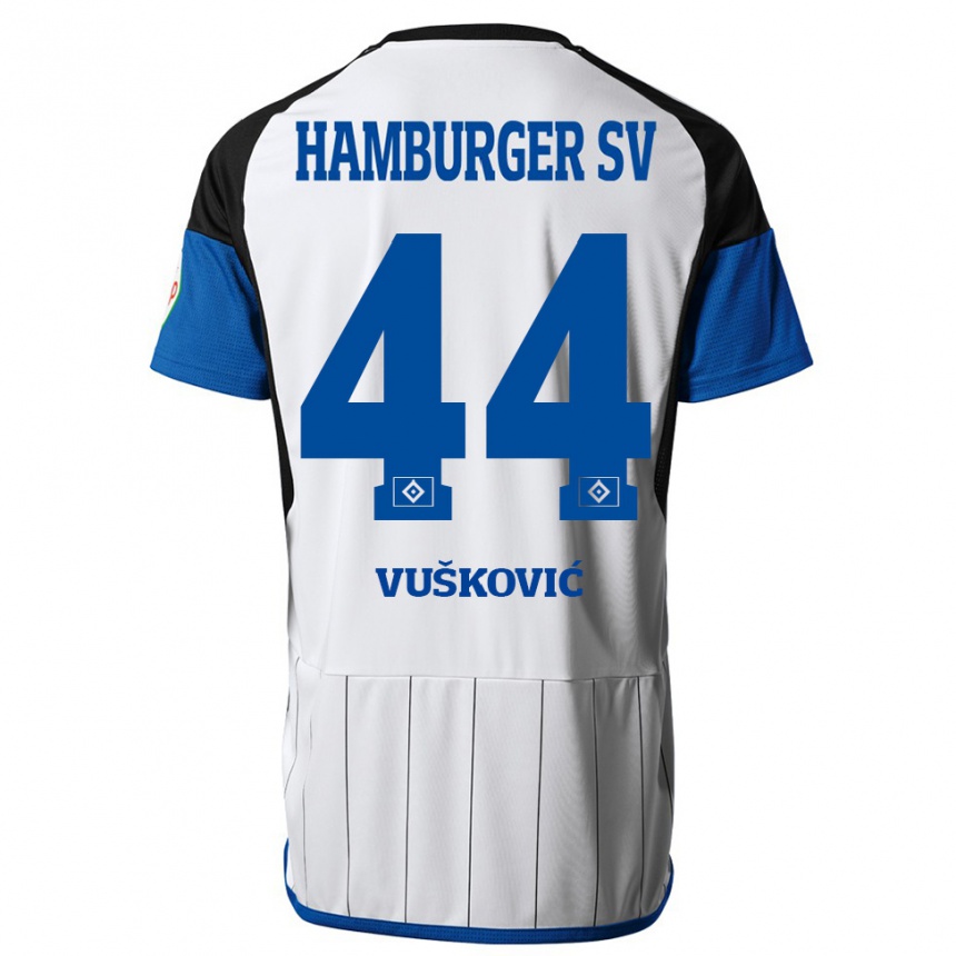 Mujer Fútbol Camiseta Mario Vuskovic #44 Blanco 1ª Equipación 2023/24