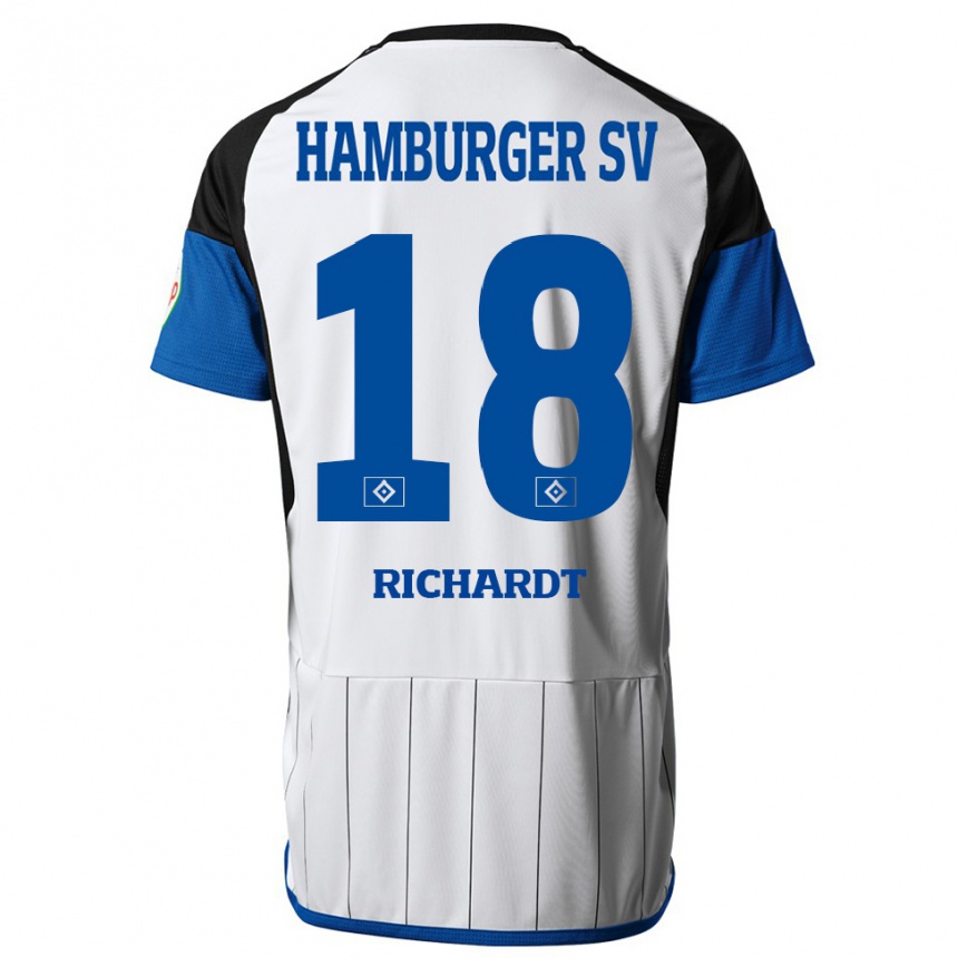 Mujer Fútbol Camiseta Dayo Richardt #18 Blanco 1ª Equipación 2023/24