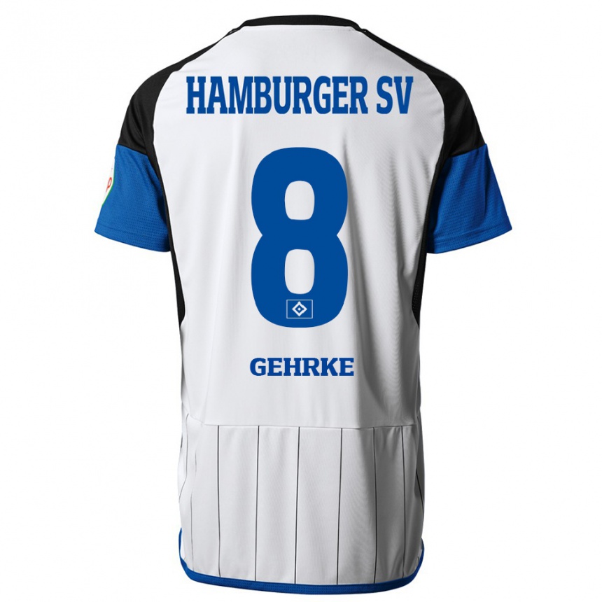 Mujer Fútbol Camiseta Stefan Gehrke #8 Blanco 1ª Equipación 2023/24