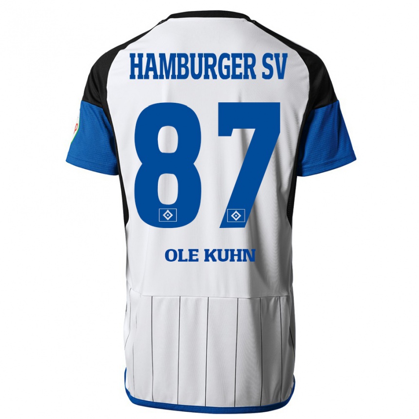 Mujer Fútbol Camiseta Niklas Ole Kühn #87 Blanco 1ª Equipación 2023/24